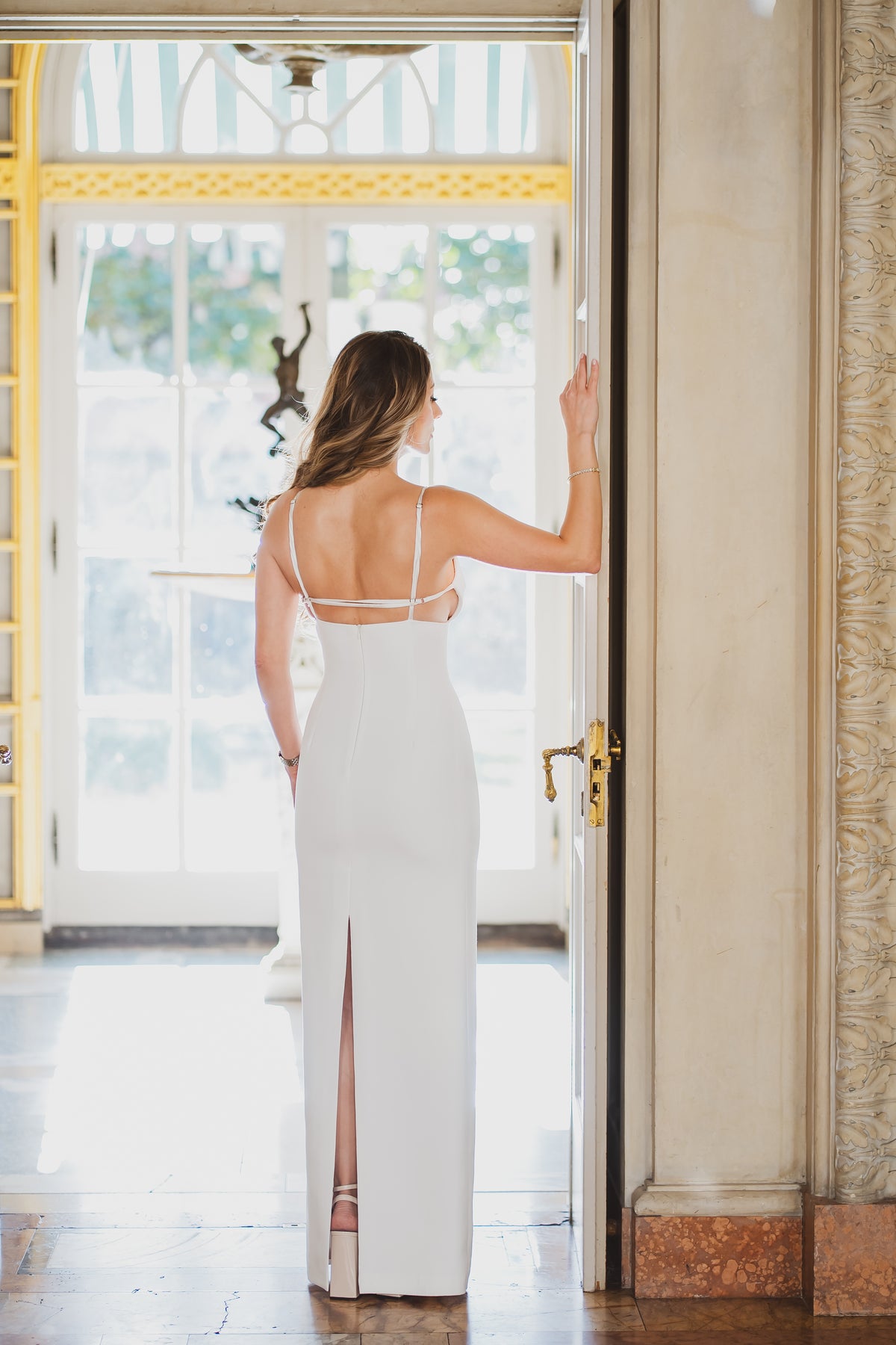 Crepe Maxi Dress